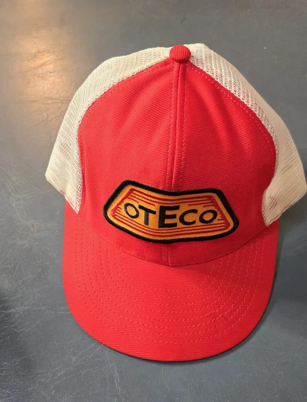 Kozas Made In USA custom caps Vintage Oteco Oilfield Equipment Trucker Cap RED